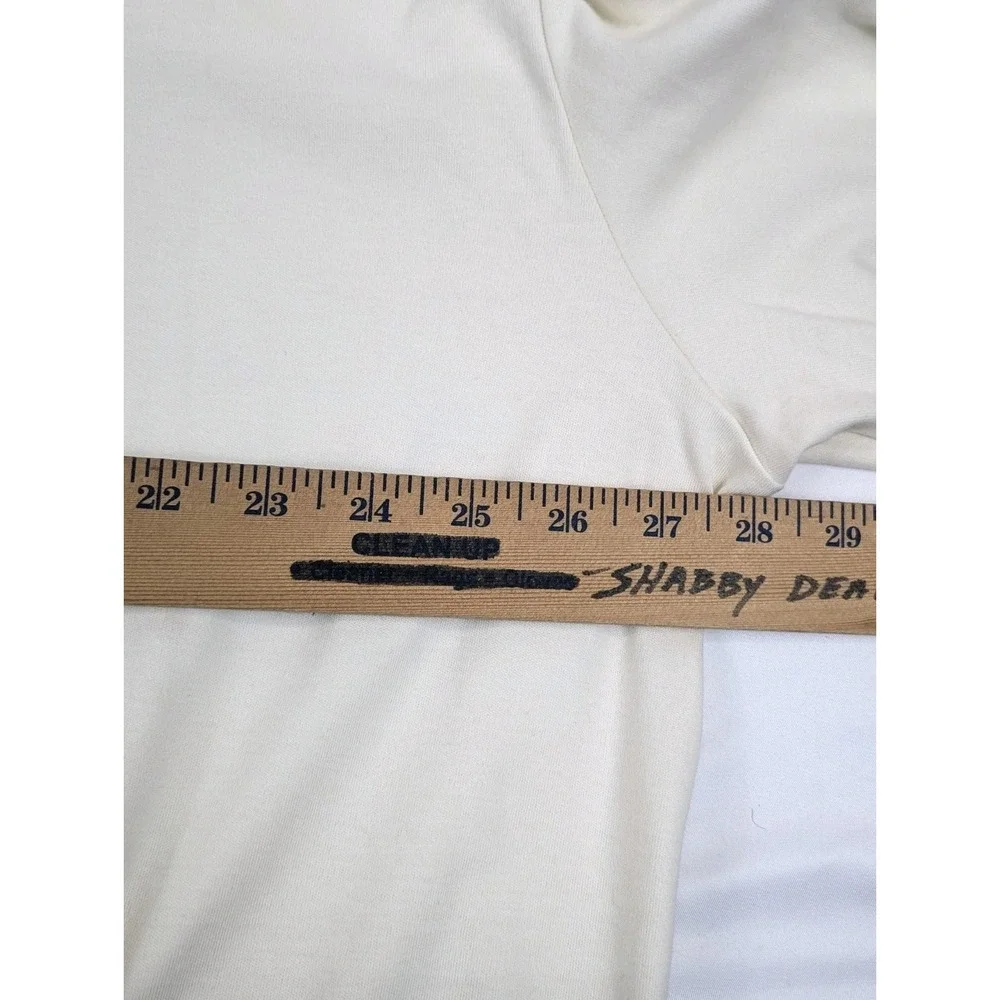 Polo Ralph Lauren‎ Mens XXL Cream Off White Long Sleeve Cotton Pique Polo Shirt